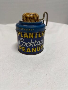 Planters Blue Cocktail Peanuts Decorative Tin